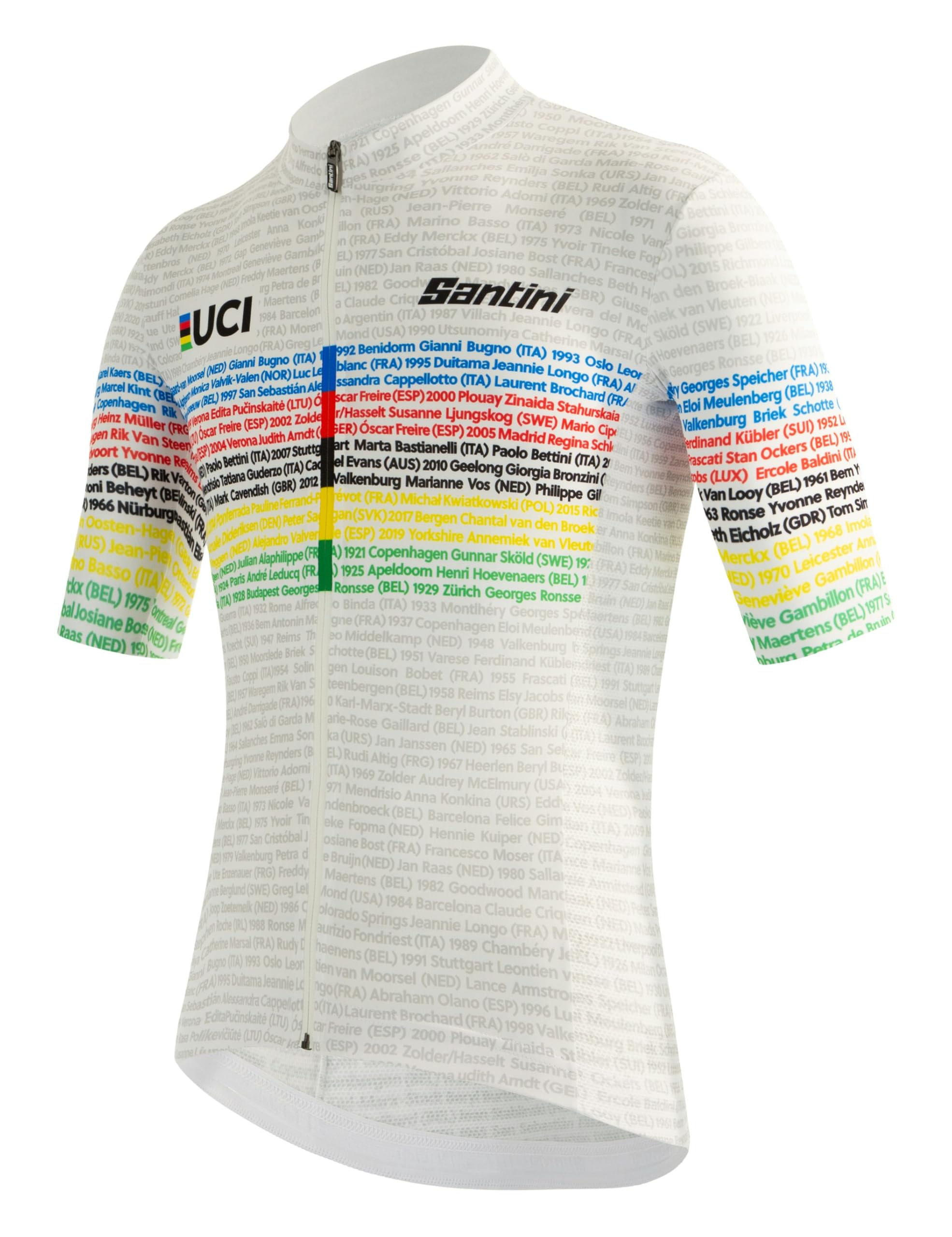 サンティーニ サイクルジャージ UCI WORLD ホワイト アルカンシェルXL Amazon.co.jp: [サンティーニ] サイクルジャージ UCI WORLD メンズ